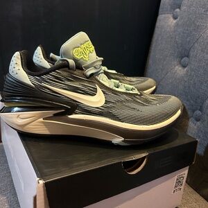 Nike Black and White Sneakers with Neon Accents